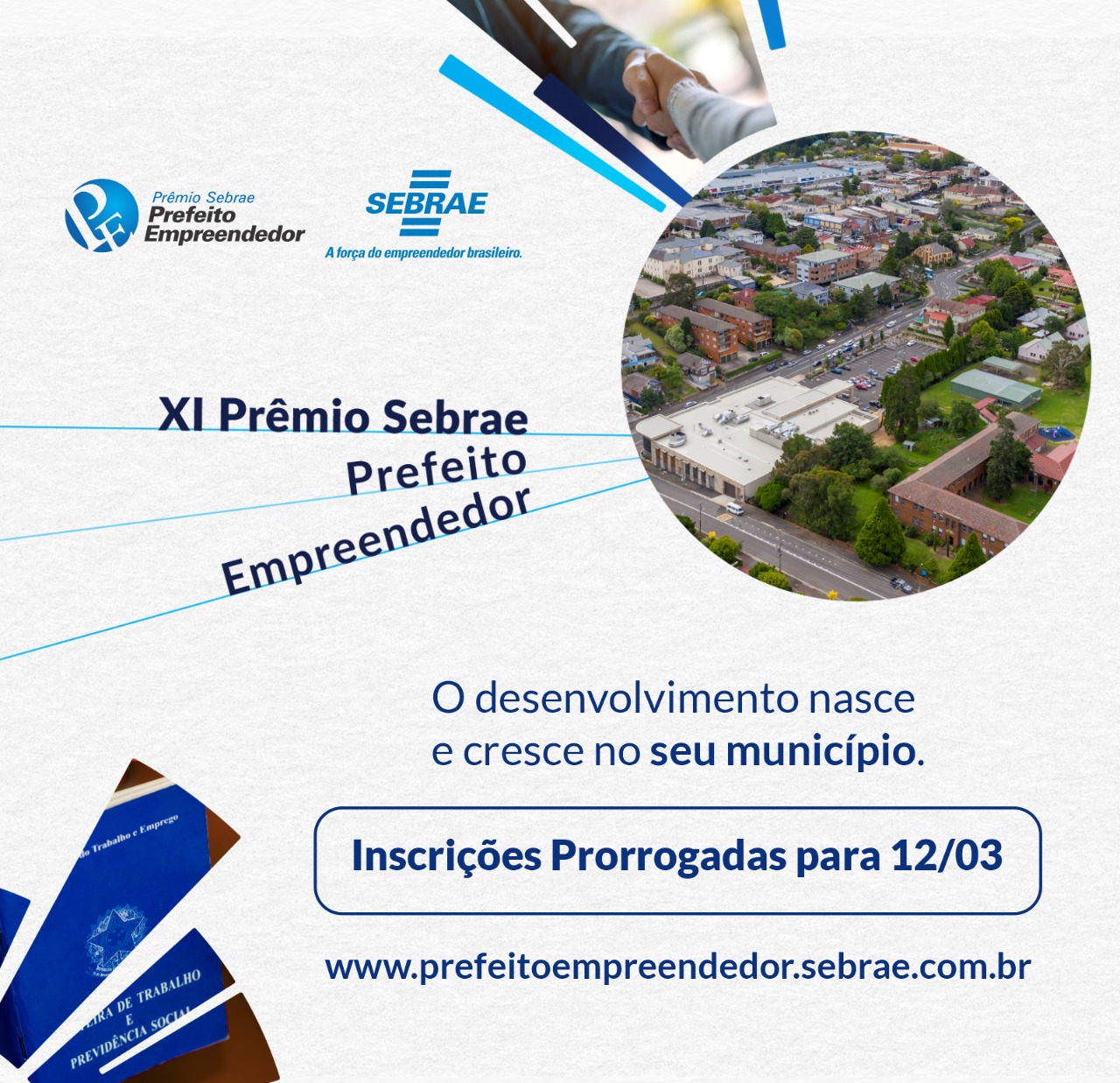 Prêmio Sebrae Prefeito Empreendedor prorroga inscrições