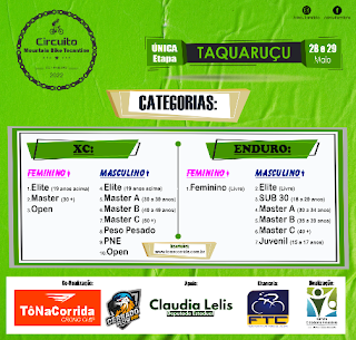 Circuito Mountain Bike –Tocantins acontece sábado, 28, em Taquaruçu 