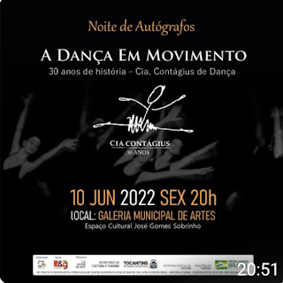 Cia Contágius de Dança promove noite de autógrafos