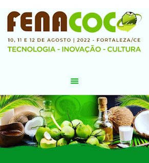 Fenacoco 2022: Fortaleza recebe o maior evento da cadeia produtiva do coco da América Latina