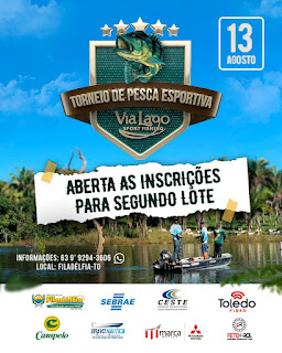 Filadélfia-TO realiza Torneio de Pesca Esportiva Via Lago Sport Fishing