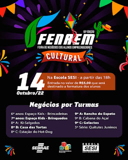 Com o apoio do Sebrae, Araguaína realiza 10ª Feira de Negócios de Alunos Empreendedores