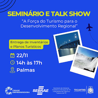 Sebrae Tocantins realiza seminários do turismo em parceria com o Estado e prefeituras