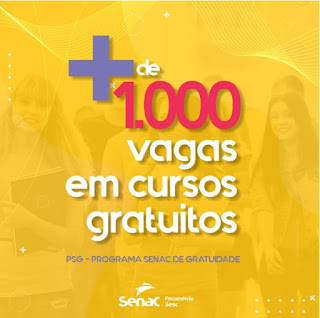 Senac Tocantins oferece mais de 1000 vagas gratuitas até dezembro