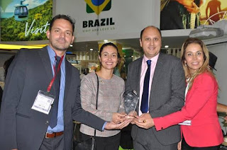 Embratur ganha prêmio de melhor estande para fazer negócios