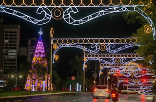 Luzes de Natal em Palmas permanecem ligadas até dia 15 de janeiro