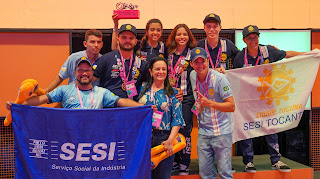 Tocantinenses da Escola SESI retornam com dois troféus do Festival Nacional de Robótica 