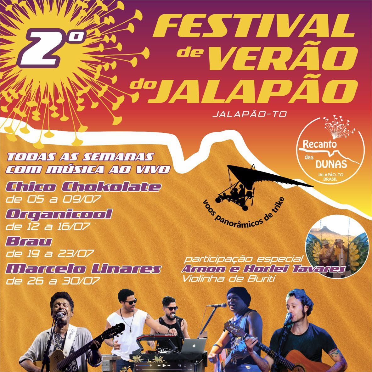 2ª edição do Festival de Verão do Jalapão inicia neste domingo, 2