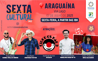 Sexta Cultural acontece em Araguaína no dia 7