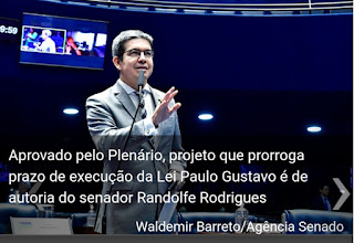 Plenário do Senado aprova prorrogação de uso dos recursos da Lei Paulo Gustavo até 2024