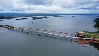 Com 85% das obras concluídas, ponte de Porto Nacional facilita escoamento da produção agrícola do Tocantins