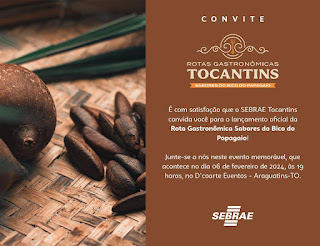 Sebrae apresenta a rota gastronômica Sabores do Bico nesta terça-feira
