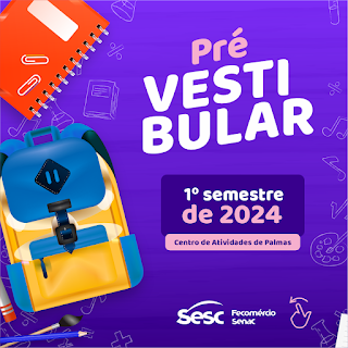 Cursinho Pré-vestibular do Sesc Tocantins está com matrículas abertas para 2024 