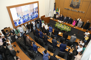 Cinthia Ribeiro destaca importância do respeito e da harmonia entre os poderes na abertura do Ano Legislativo 2024 em Palmas 
