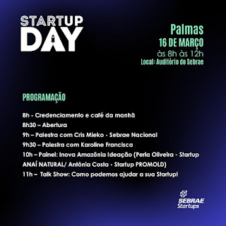Sebrae promove neste sábado a 10ª edição do Startup Day