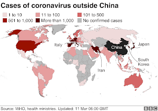 Pandemia do coronavírus provoca pânico e prejuízo ao redor do mundo