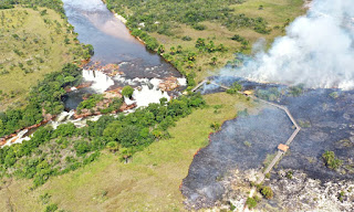 Naturatins realiza atividades de manejo do fogo na Cachoeira da Velha