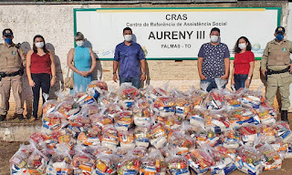 Mais de 1.200 famílias da Capital já foram beneficiadas com entregas de cestas pelo Governo do Tocantins