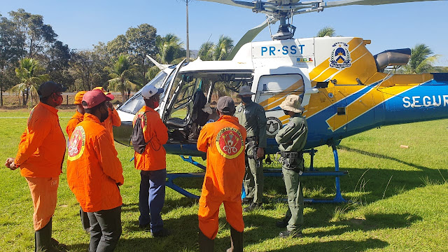Meio Ambiente: Ciopaer realiza monitoramento e combate a focos de incêndio na Serra Geral em Natividade