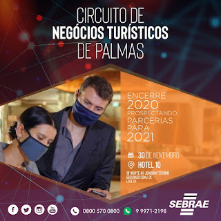 Circuito de Negócios Turísticos de Palmas acontece nesta segunda-feira, 30