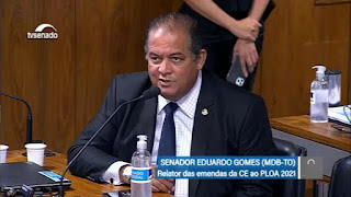 Senador Eduardo Gomes (MDB-TO) aprova emendas de R$ 100 milhões para o setor de eventos