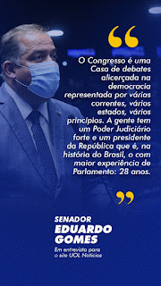 Eduardo Gomes não vê ameaça à democracia com mudanças no comando militar do país