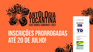Inscrições na Antologia Tocantina 2021 terminam hoje, 20