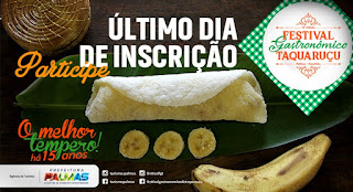 Inscrições para o 15º Festival Gastronômico de Taquaruçu encerram hoje, 21
