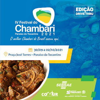  Festival do Chambari será lançado nesta quinta-feira em Paraíso